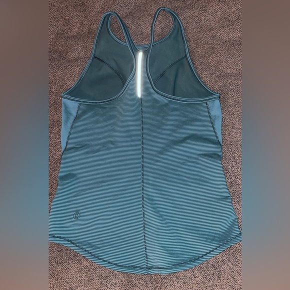 lululemon athletica Tops - Lululemon Teal Ribbed Racerback Tank